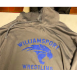 Gray Dri-Fit Pullover Hooded Sweatshirt Wrestling Logo 2022